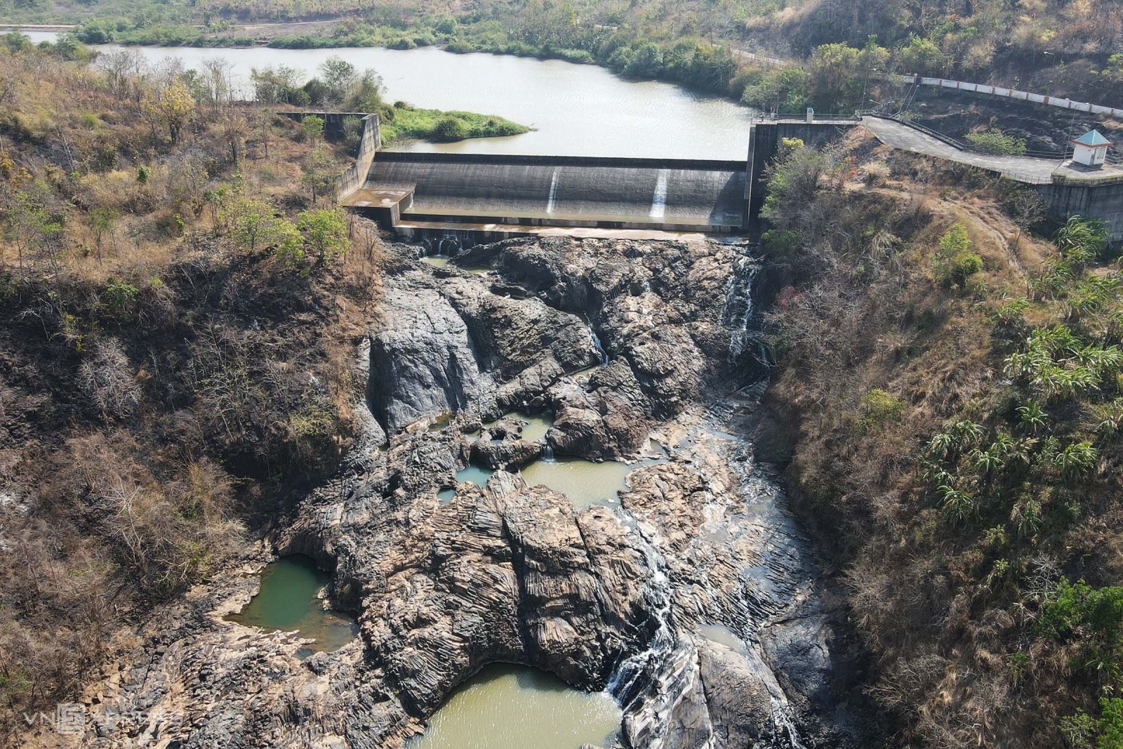 صخور وعرة التي يبلغ عمرها مليون عام في المرتفعات الوسطى